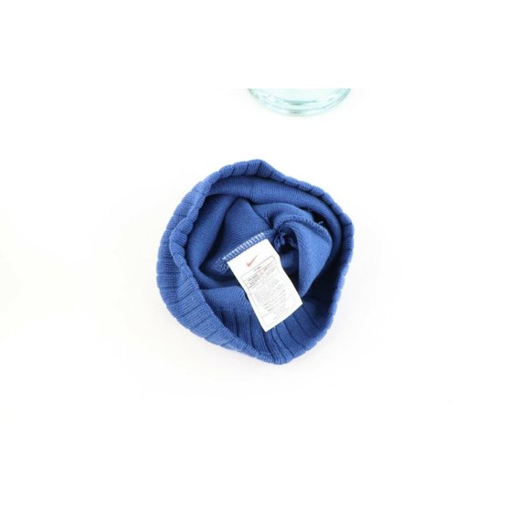 NOS Vintage Nike Travis Scott Mini Swoosh Winter Beanie Hat Cap Blue Womens main image 7